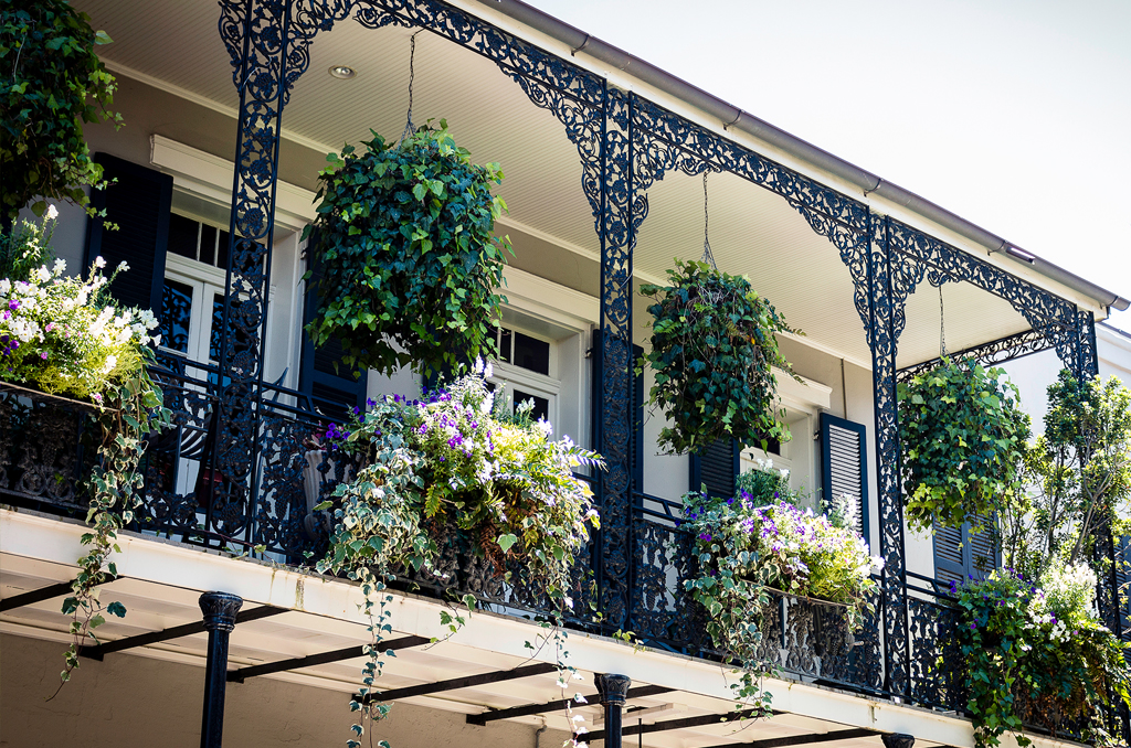 French Quarter balcony - The Peach Pelican